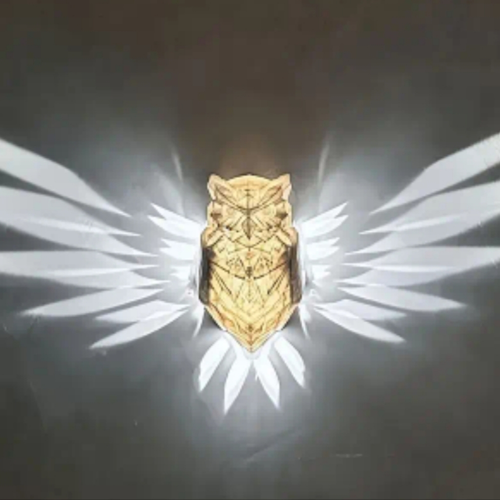 🦉Owl wall light 3d printed